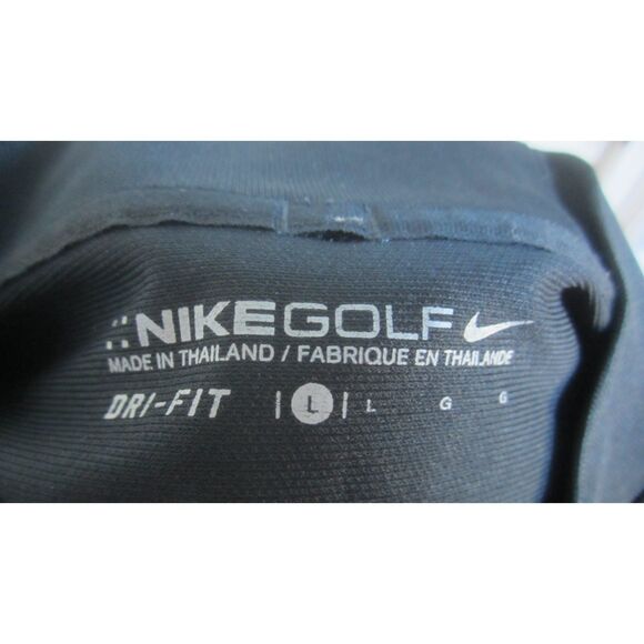 NEW NIKE BLACK LONG SLEEVE MOCK TURTLE NECK  DRI FIT  SIZE  MENS LARGE - Picture 3 of 3